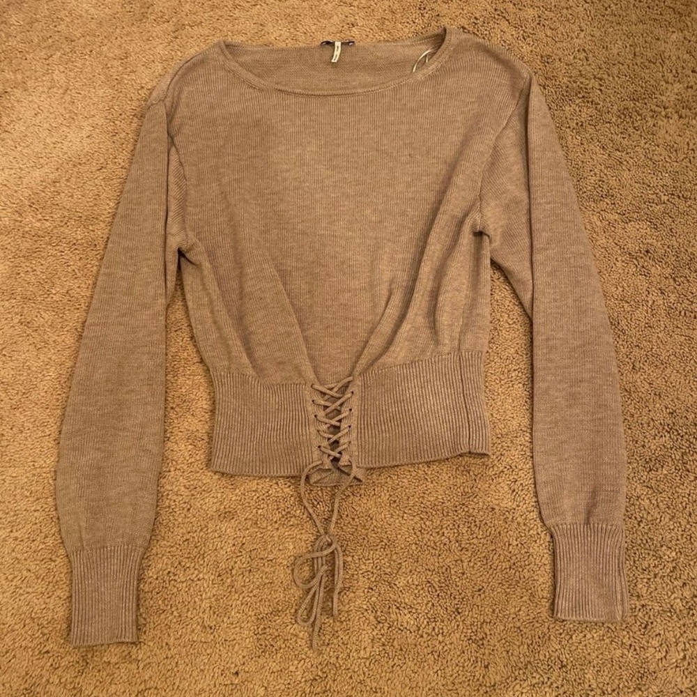 Light Gray ish Purple Sweater